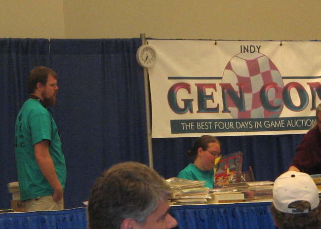 GenCon 06 - Zac working at auction