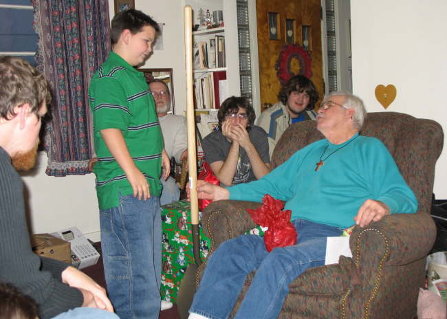 Christmas Fitzjarrald - Levi and Grandpa Ernie
